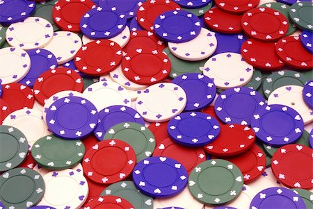face cards queen - Assorted colors of poker chips, could be used as a background Stock Photo - Budget Royalty-Free & Subscription, Code: 400-04491306