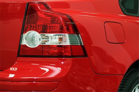 simsearch:400-05017762,k - Dimensional lanterns of the red modern car Stock Photo - Budget Royalty-Free & Subscription, Code: 400-04491834