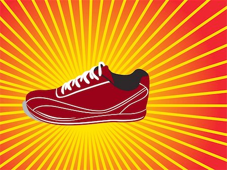simsearch:400-07922607,k - this is vector illustration of a hand-drawn sneaker enjoy your run Stock Photo - Budget Royalty-Free & Subscription, Code: 400-04492292