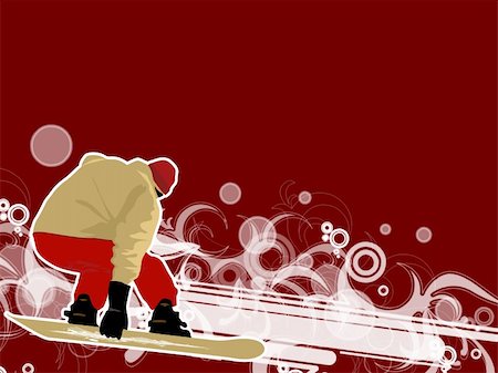 simsearch:400-03985663,k - Snowboarder jumping in winter (background, logo, wallpaper, prospect) Stock Photo - Budget Royalty-Free & Subscription, Code: 400-04493110
