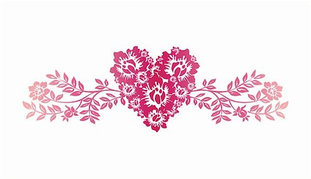 simsearch:400-04801047,k - Ornamental heart pattern for Valentine's day Stock Photo - Budget Royalty-Free & Subscription, Code: 400-04504379