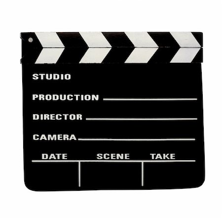 simsearch:649-07279862,k - film  clapperboard with clipping path Stock Photo - Budget Royalty-Free & Subscription, Code: 400-04509019