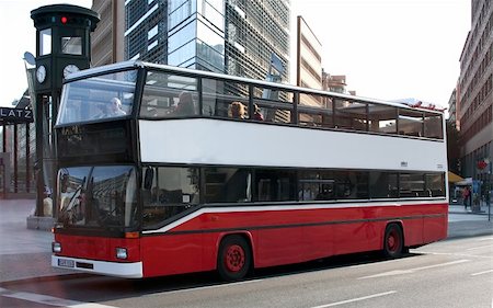 simsearch:862-06541761,k - Big  Double Decker tourist  Bus  on  Potsdamer Platz, Berlin, Germany Stock Photo - Budget Royalty-Free & Subscription, Code: 400-04517782