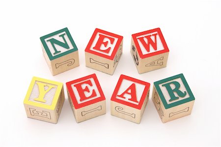 simsearch:600-02346205,k - word new year formed by wood alphabet blocks Stock Photo - Budget Royalty-Free & Subscription, Code: 400-04519751