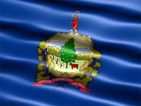 simsearch:400-04145172,k - Computer generated illustration of the flag of the state of Vermont with silky appearance and waves Stock Photo - Budget Royalty-Free & Subscription, Code: 400-04511996
