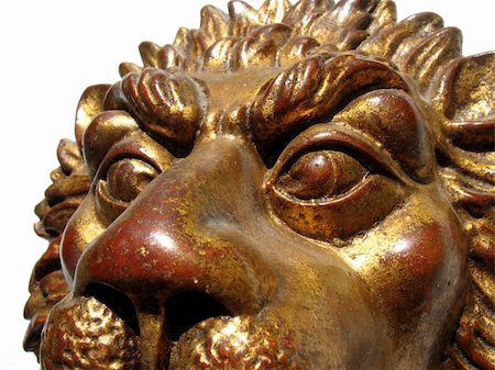 Lion head used for interior decoration, ancient Stock Photo - Budget Royalty-Free & Subscription, Code: 400-04513378
