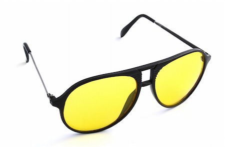 simsearch:400-07774329,k - glasses for night driving on white background Stock Photo - Budget Royalty-Free & Subscription, Code: 400-04524770