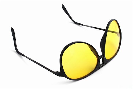simsearch:400-07774329,k - glasses for night driving on white background Stock Photo - Budget Royalty-Free & Subscription, Code: 400-04524771