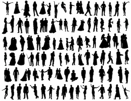 simsearch:400-04150413,k - Big vector collection of hundred different people. Photographie de stock - Aubaine LD & Abonnement, Code: 400-04525467