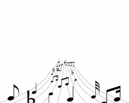 simsearch:400-04563238,k - Musical notes background with lines. Vector illustration. Stock Photo - Budget Royalty-Free & Subscription, Code: 400-04526814