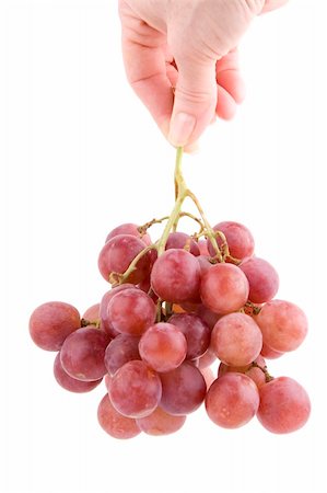 simsearch:846-03166143,k - branch of grape isolated on white background Stock Photo - Budget Royalty-Free & Subscription, Code: 400-04521942