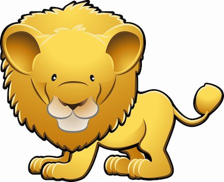 simsearch:400-08255624,k - A vector illustration of a cute lion Stock Photo - Budget Royalty-Free & Subscription, Code: 400-04523985