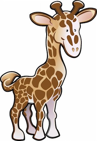 simsearch:400-04227154,k - A Cute giraffe children?s book style cartoon illustration Stock Photo - Budget Royalty-Free & Subscription, Code: 400-04523982