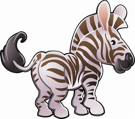 simsearch:400-04227154,k - A vector illustration of a cute zebra Stock Photo - Budget Royalty-Free & Subscription, Code: 400-04523991