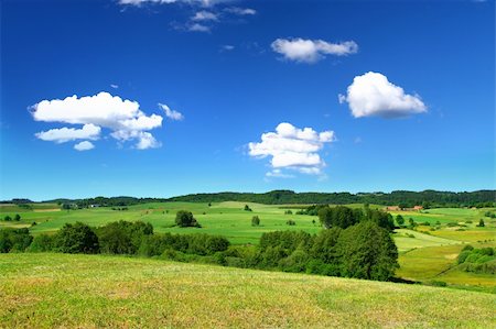 simsearch:400-03991406,k - summer landscape with cumulus clouds above Stock Photo - Budget Royalty-Free & Subscription, Code: 400-04536946