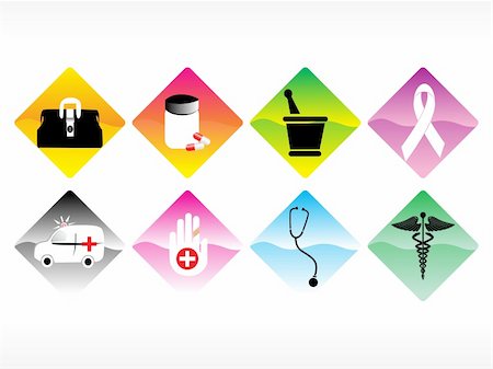vector medical icon series web 2.0 style set_10 Stock Photo - Budget Royalty-Free & Subscription, Code: 400-04530217