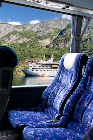A fjord view from a bus Stock Photo - Budget Royalty-Free & Subscription, Code: 400-04530394