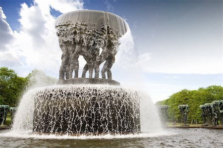 frogner park - Vigelandparken in Oslo, Norway Stock Photo - Budget Royalty-Free & Subscription, Code: 400-04530396