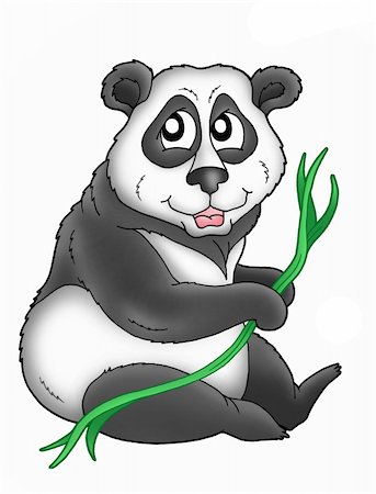 simsearch:400-08154053,k - Color illustration of panda bear. Stock Photo - Budget Royalty-Free & Subscription, Code: 400-04531971
