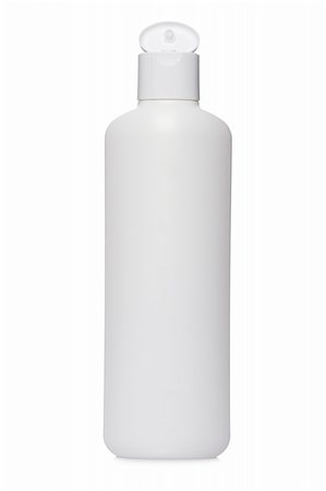 Opened plastic bottle with soap or shampoo without label reflected on white background Foto de stock - Super Valor sin royalties y Suscripción, Código: 400-04547145