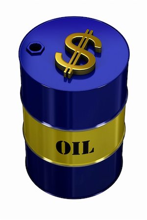 simsearch:400-05002911,k - Oil barrel with golden dollar symbol on top Stock Photo - Budget Royalty-Free & Subscription, Code: 400-04540309