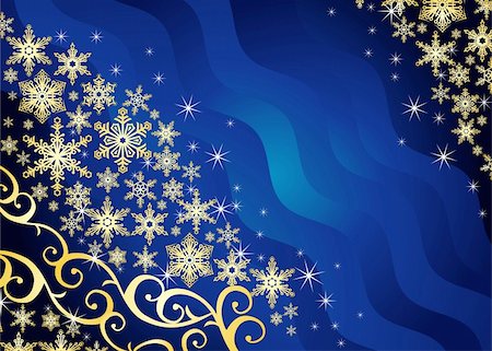 simsearch:400-07053830,k - Christmas background / with snowflakes and ornament / vector Stock Photo - Budget Royalty-Free & Subscription, Code: 400-04540365