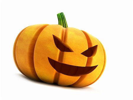 simsearch:400-05325412,k - halloween pumpkin isolated 3d rendering Stock Photo - Budget Royalty-Free & Subscription, Code: 400-04540383