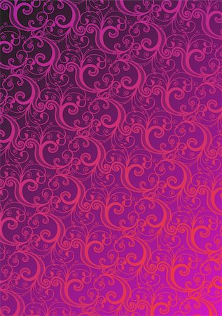 simsearch:400-05077687,k - Vector pink floral wallpaper Stock Photo - Budget Royalty-Free & Subscription, Code: 400-04542774