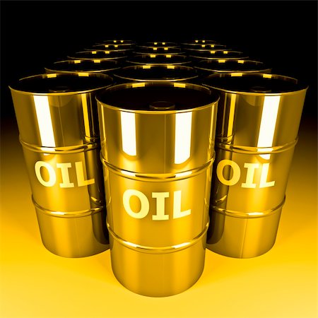 simsearch:400-05002911,k - fine image 3d of gold oil barrel Stock Photo - Budget Royalty-Free & Subscription, Code: 400-04543325