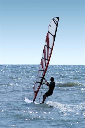 simsearch:400-03992760,k - Windsurfer on waves of a sea 2 Stock Photo - Budget Royalty-Free & Subscription, Code: 400-04554303