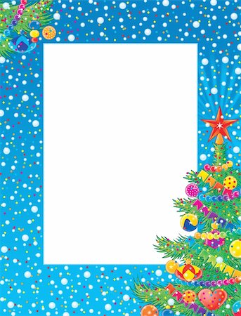 daycare borders - Christmas photo-frame / page for your scrapbook Stock Photo - Budget Royalty-Free & Subscription, Code: 400-04557046