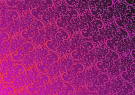simsearch:400-05077687,k - Vector pink floral wallpaper Stock Photo - Budget Royalty-Free & Subscription, Code: 400-04551951