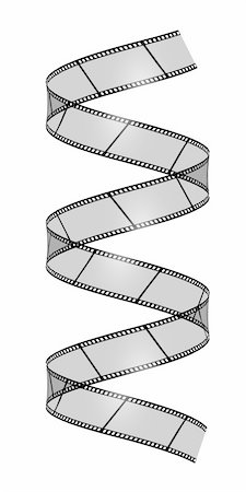 simsearch:400-05308507,k - 3d blank films strip helix over white background Stock Photo - Budget Royalty-Free & Subscription, Code: 400-04565259
