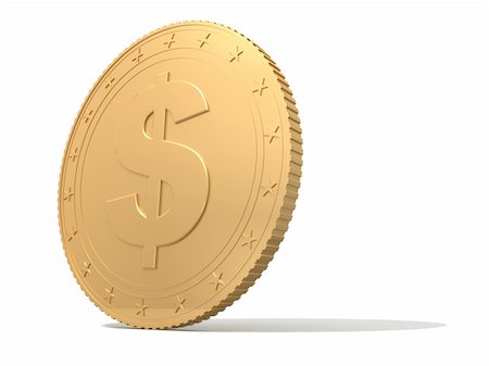 simsearch:400-06105507,k - 3d rendered illustration of a golden coin Stock Photo - Budget Royalty-Free & Subscription, Code: 400-04566180
