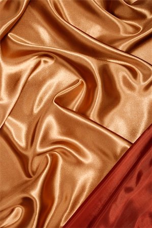 red and gold fabric for curtains - Red gold silk with red corner, background, texture Stock Photo - Budget Royalty-Free & Subscription, Code: 400-04566430