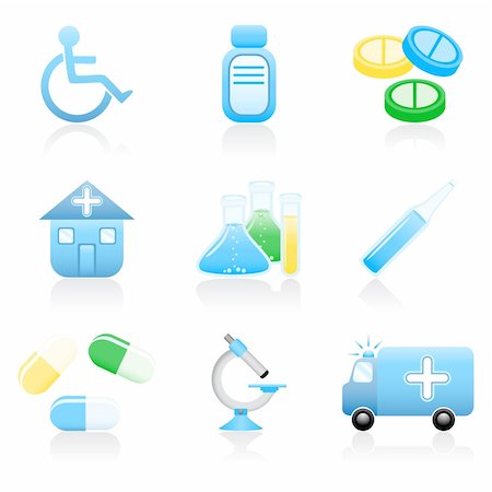 simsearch:400-05713485,k - Set with medical and health icons Stock Photo - Budget Royalty-Free & Subscription, Code: 400-04567738