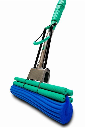 modern mop for washing floors on a white background Stock Photo - Budget Royalty-Free & Subscription, Code: 400-04569254