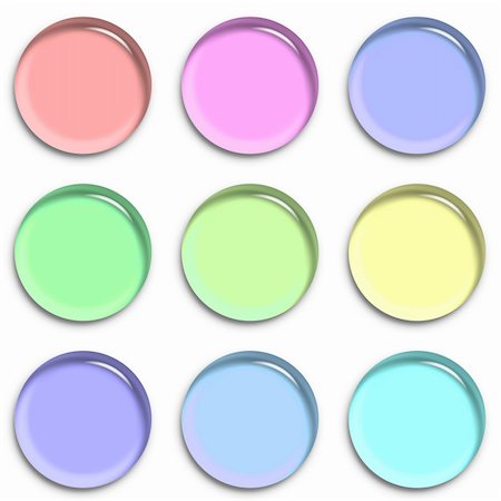 round objects - transparent lens colour web buttons Photographie de stock - Aubaine LD & Abonnement, Code: 400-04560482
