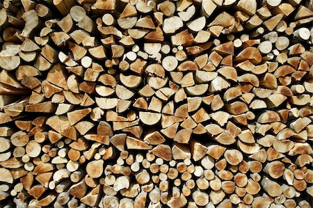 Huge stacked pile of cut firewood. Stock Photo - Budget Royalty-Free & Subscription, Code: 400-04561583