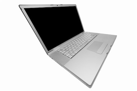 simsearch:400-05209527,k - Modern and stylish laptop on a white background Stock Photo - Budget Royalty-Free & Subscription, Code: 400-04562160