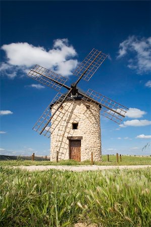 brown stone mill in belmonte village spain Stock Photo - Budget Royalty-Free & Subscription, Code: 400-04562330