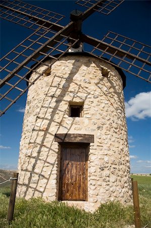 brown stone mill in belmonte village spain Stock Photo - Budget Royalty-Free & Subscription, Code: 400-04562331