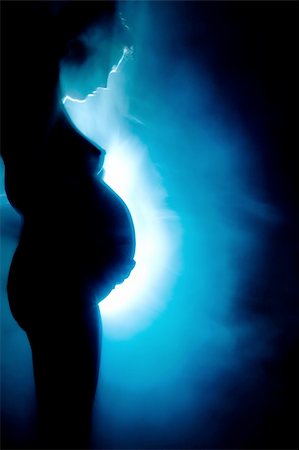 pregnancy nude - pregnant woman Stock Photo - Budget Royalty-Free & Subscription, Code: 400-04563026