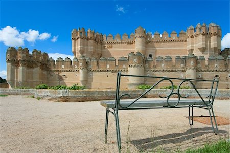 Castle Coca in province of Segovia (Spain) Stock Photo - Budget Royalty-Free & Subscription, Code: 400-04563071