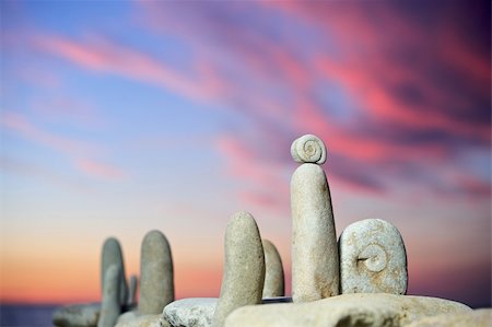 simsearch:400-04915648,k - Sea stones in evening light on a beach in the summer Stock Photo - Budget Royalty-Free & Subscription, Code: 400-04575419