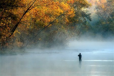 Early morning on the upper Meramec River in Missouri. Captured late October 2009. Stock Photo - Budget Royalty-Free & Subscription, Code: 400-04576865