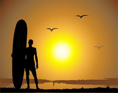 simsearch:400-03944633,k - Summer vacations, surfing Stock Photo - Budget Royalty-Free & Subscription, Code: 400-04579925