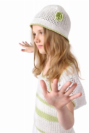 young girl 8 years, licentious hairs, knitted cloth Stock Photo - Budget Royalty-Free & Subscription, Code: 400-04570211