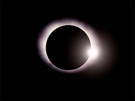 eclipse - A full sun eclipse - 3d render Stock Photo - Budget Royalty-Free & Subscription, Code: 400-04570336