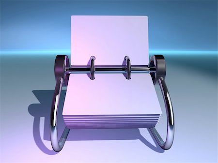 directory - A blank rolodex - rendered in 3d Stock Photo - Budget Royalty-Free & Subscription, Code: 400-04570445